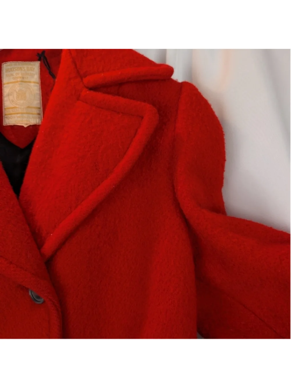 HUDSON’S BAY COMPANY 100% wool vintage 1950s-1970s red point jacket S GUC